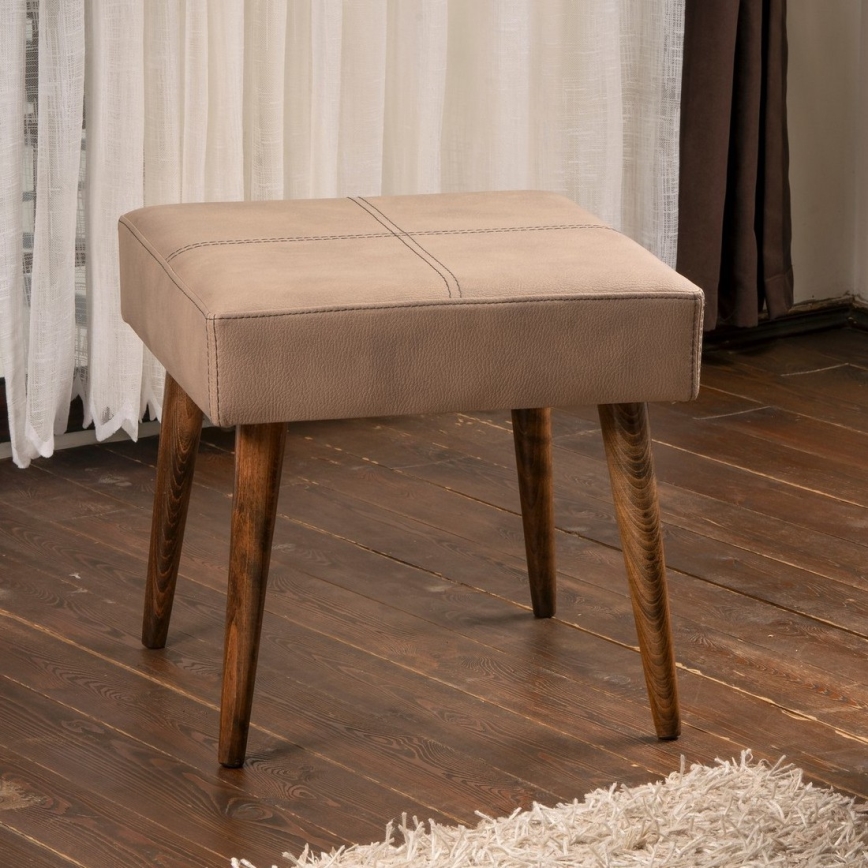 Taboret NUTO 46x46 cm brązowy