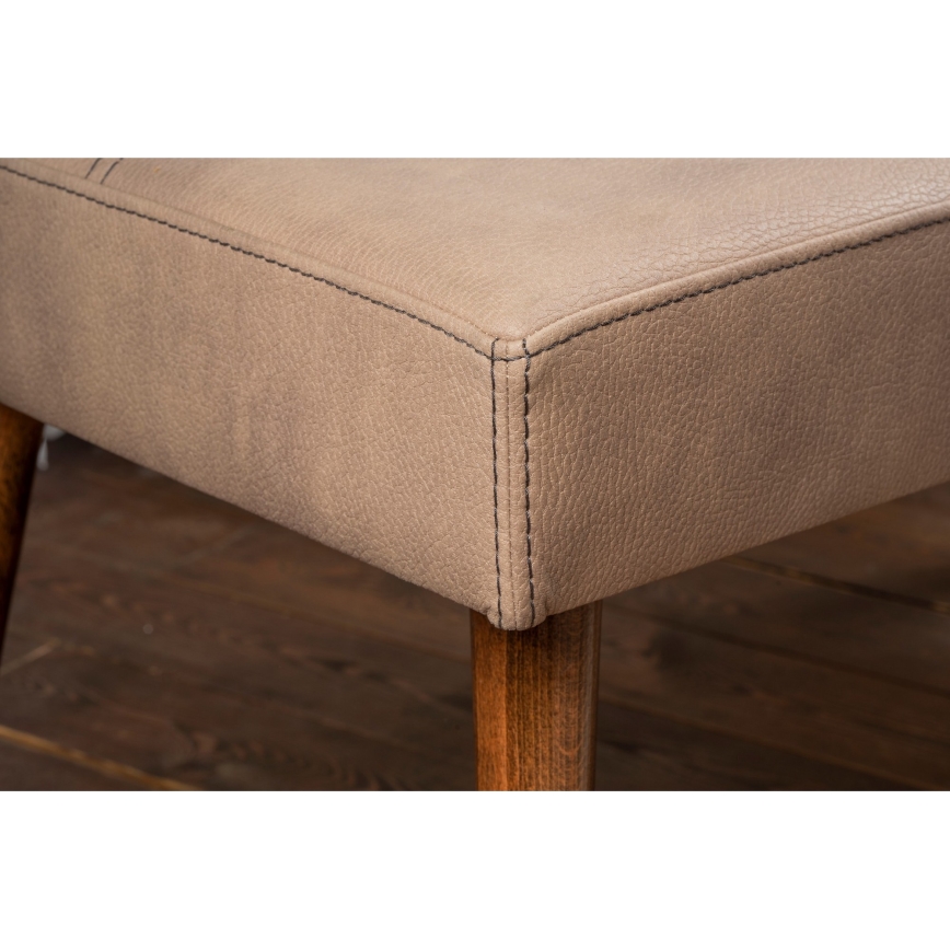 Taboret NUTO 46x46 cm brązowy