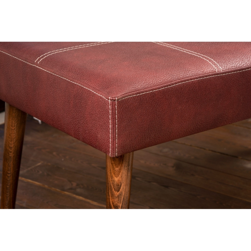 Taboret NUTO 46x46 cm czerwony
