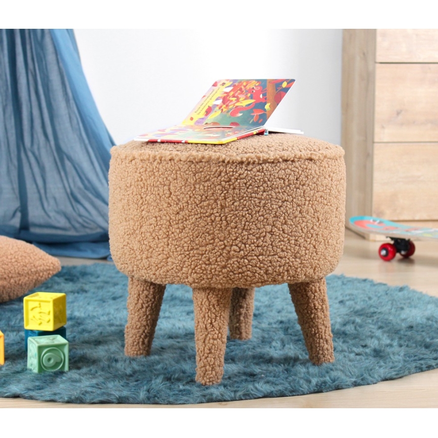 Taboret PIXI śr. 38 cm brązowy
