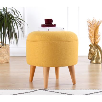 Taboret PIXI Ø 40 cm żółty