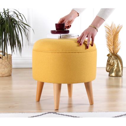 Taboret PIXI Ø 40 cm żółty