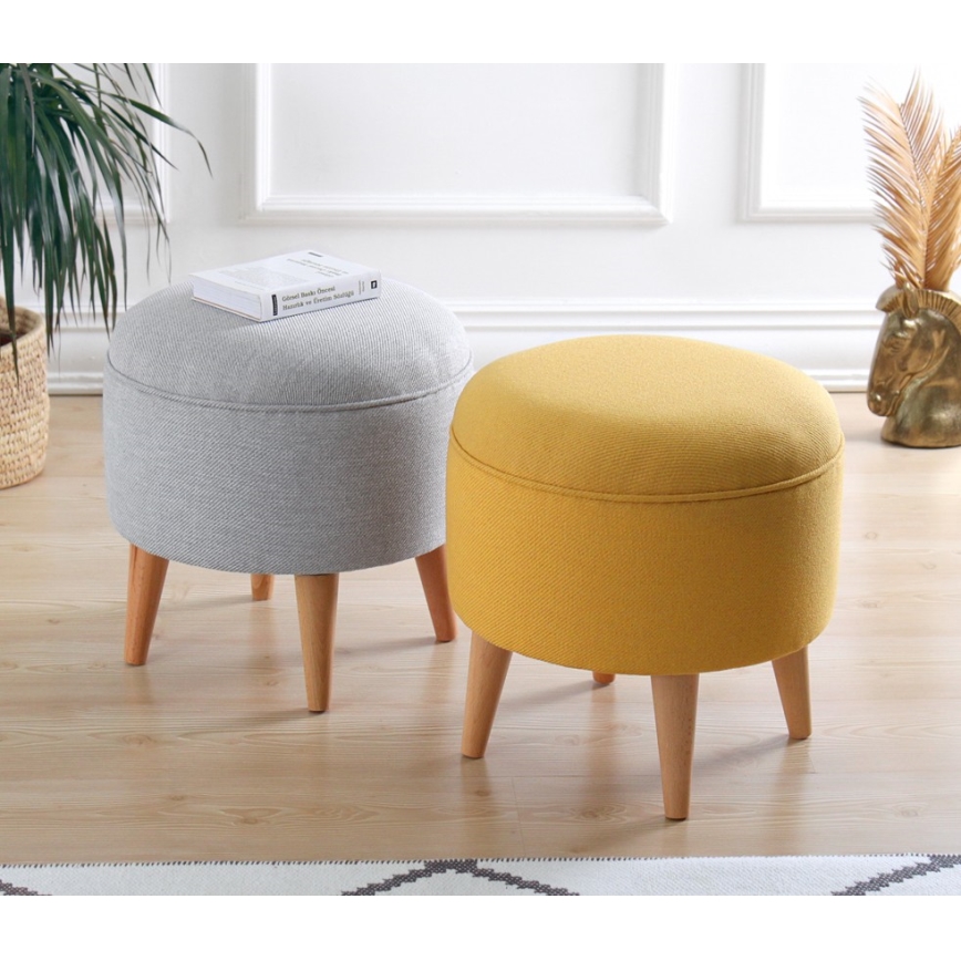Taboret PIXI Ø 40 cm żółty