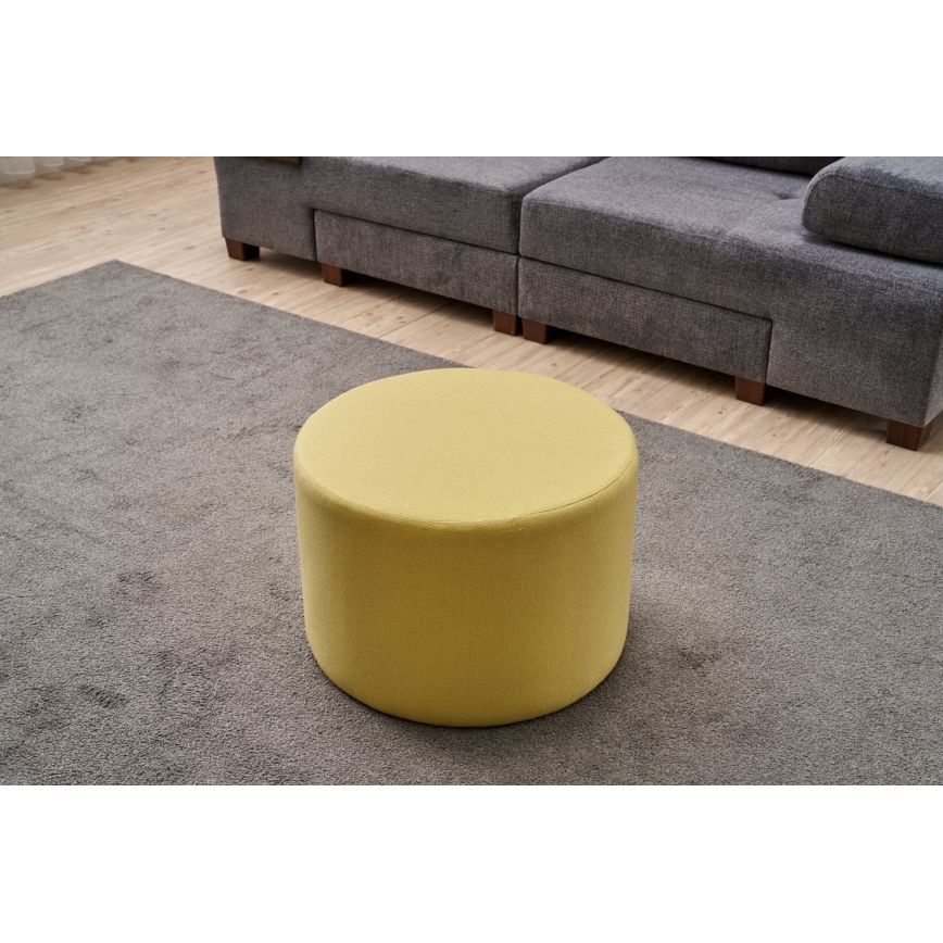 Taboret RABO, śr. 58 cm, żółty