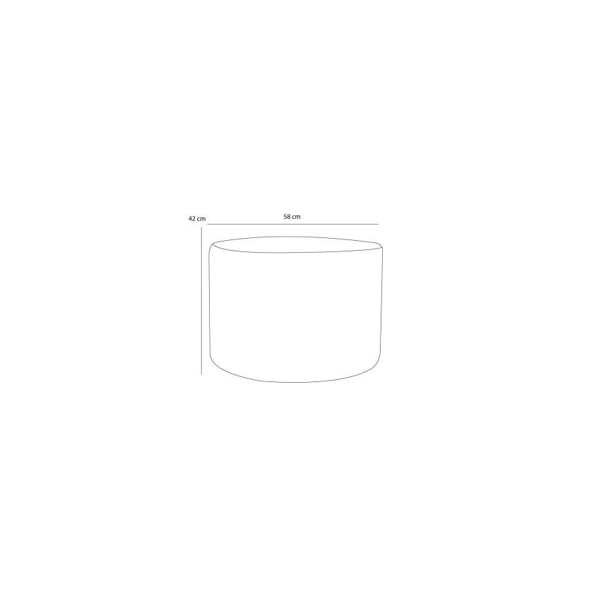 Taboret RABO, śr. 58 cm, żółty
