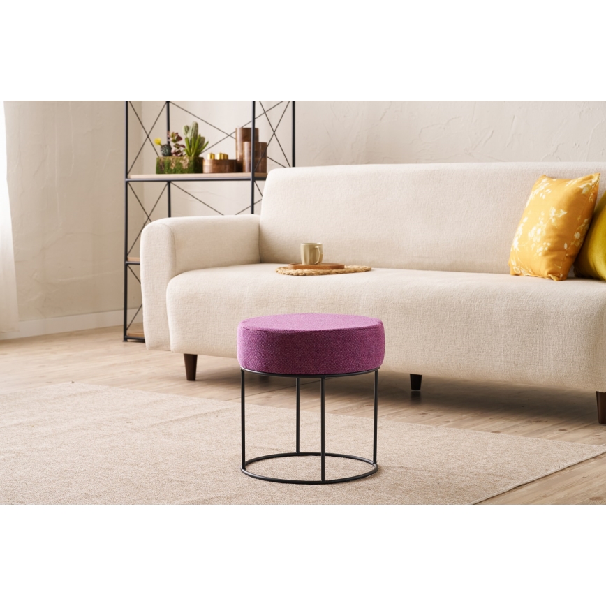Taboret RELO śr. 40 cm różowy
