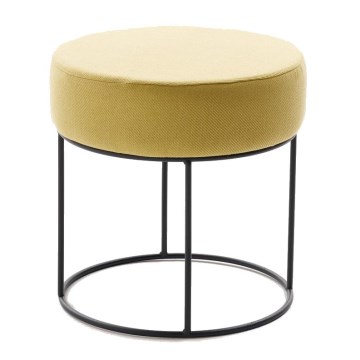 Taboret RELO, śr. 40 cm, żółty