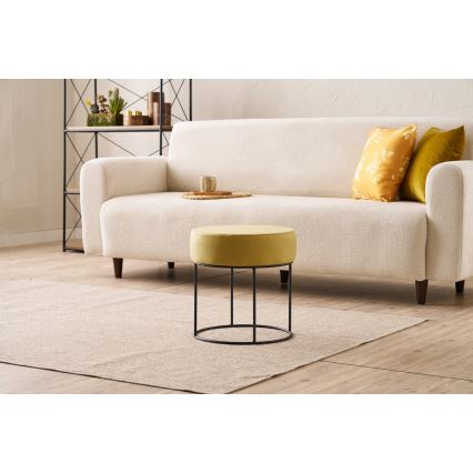 Taboret RELO, śr. 40 cm, żółty