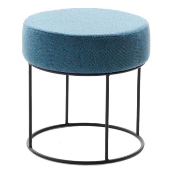 Taboret RELO, średnica 40 cm, niebieski