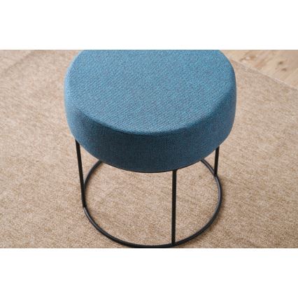 Taboret RELO, średnica 40 cm, niebieski