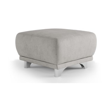 Taboret RIMINI 66x66 cm jasnoszary