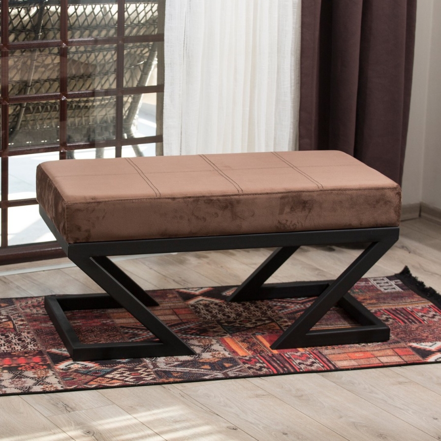 Taboret RINA 45x90 cm, brązowy