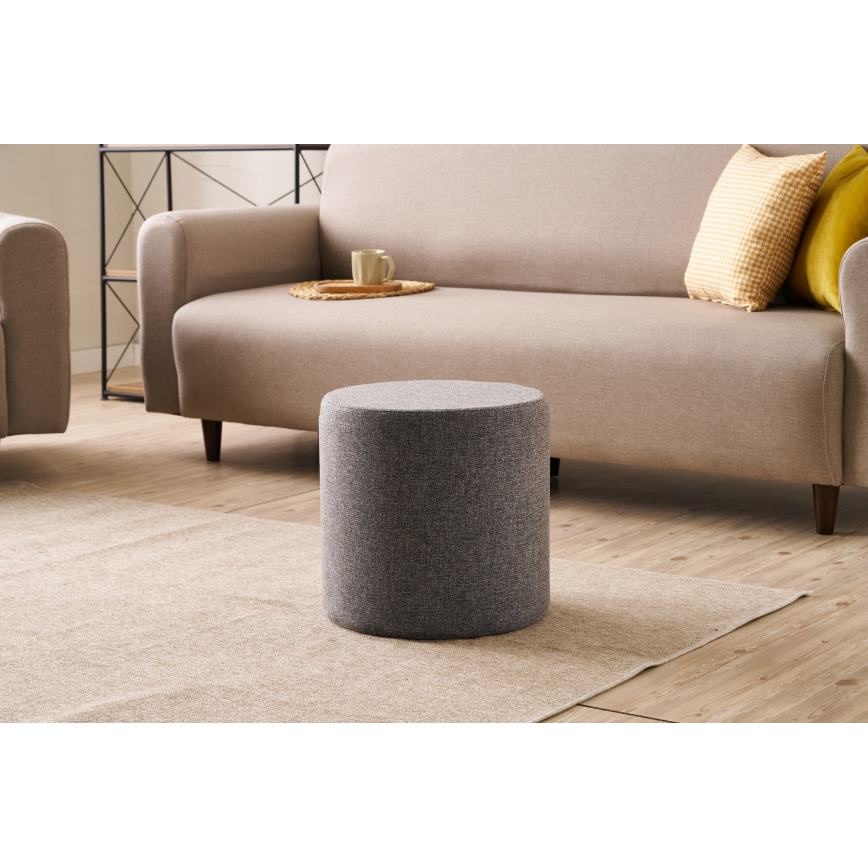 Taboret RONDO, śr. 40 cm, antracyt