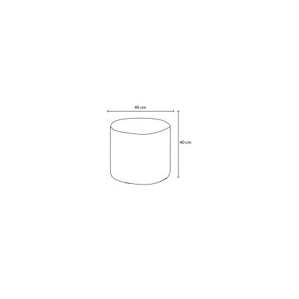 Taboret RONDO, śr. 40 cm, antracyt