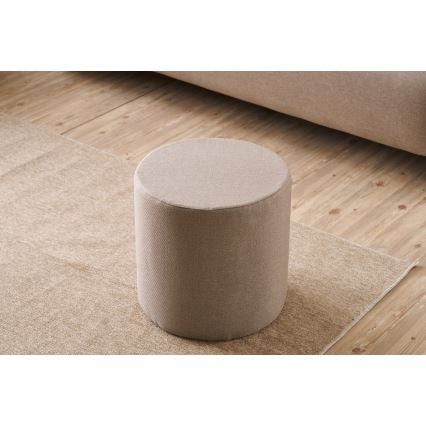 Taboret RONDO śr. 40 cm beżowy