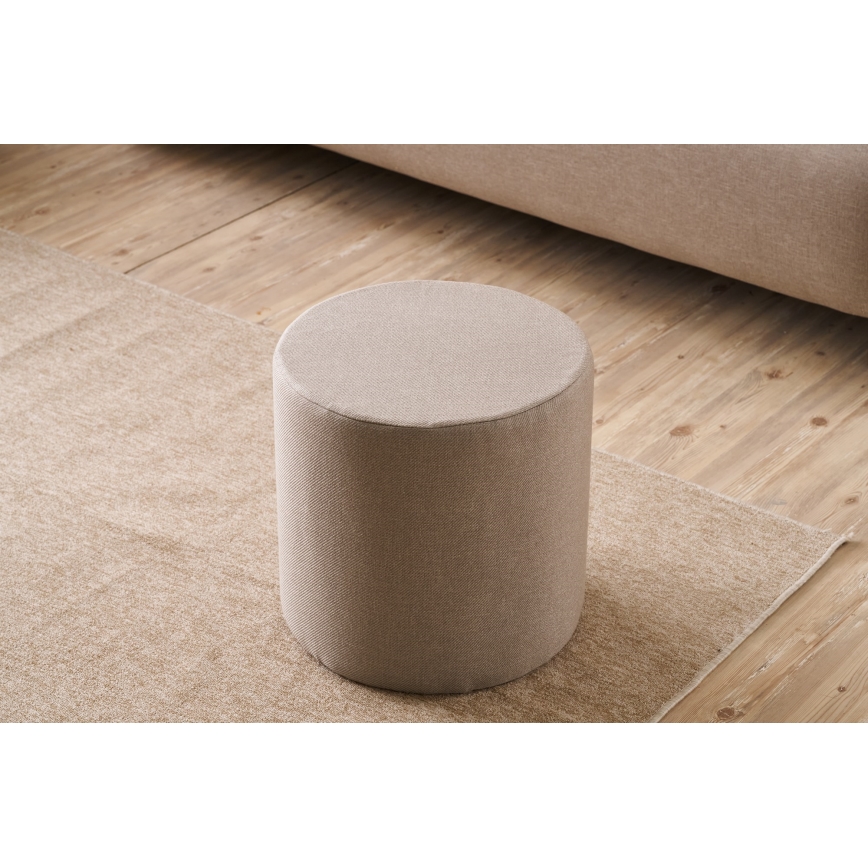 Taboret RONDO śr. 40 cm beżowy