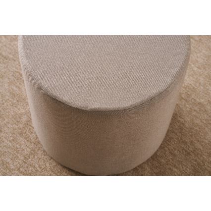 Taboret RONDO śr. 40 cm beżowy