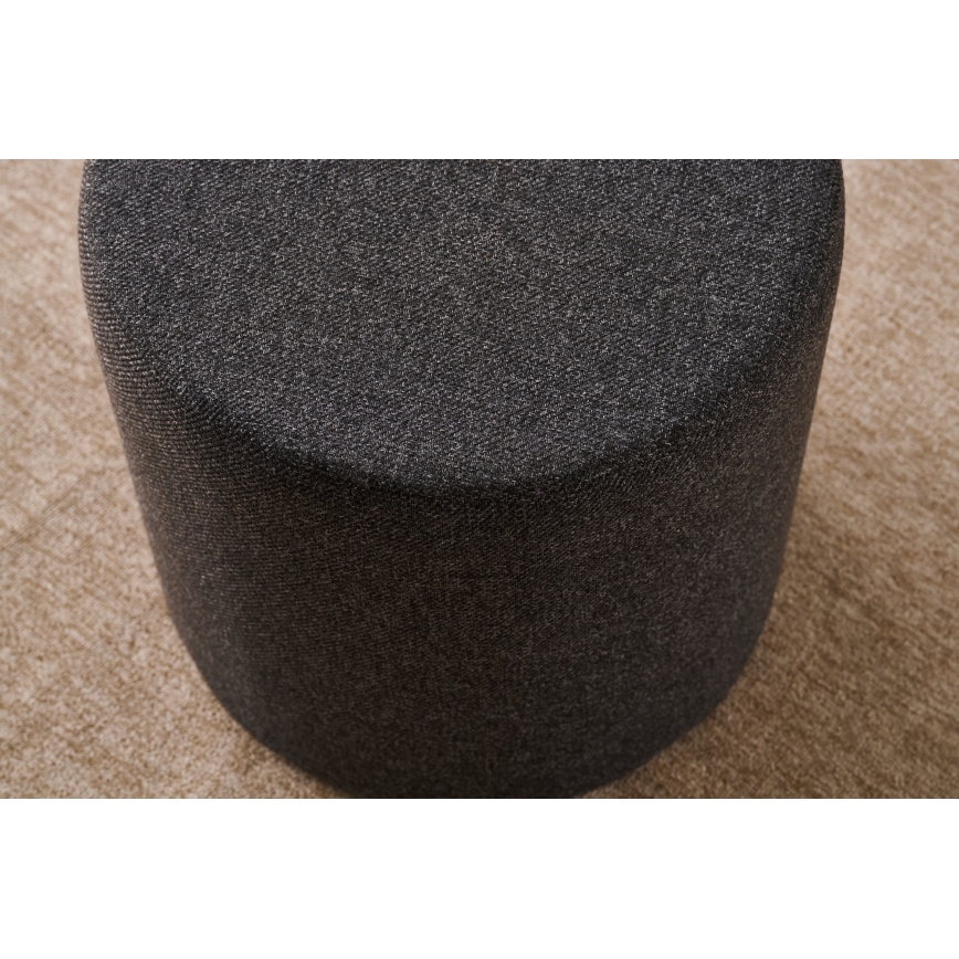 Taboret RONDO Ø 40 cm ciemny brąz
