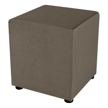 Taboret SIX 40x40 cm brązowy