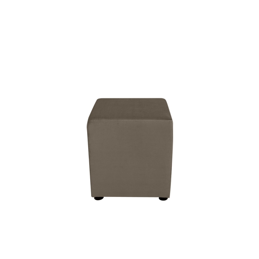 Taboret SIX 40x40 cm brązowy
