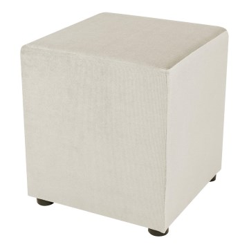 Taboret SIX 40x40 cm kremowy