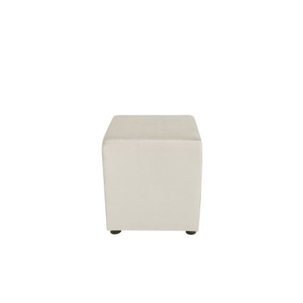 Taboret SIX 40x40 cm kremowy
