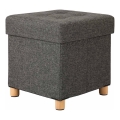 Taboret SULTAN 38x40 cm ciemnoszary