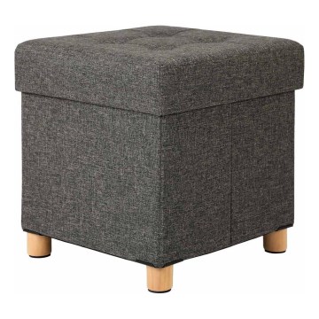 Taboret SULTAN 38x40 cm ciemnoszary