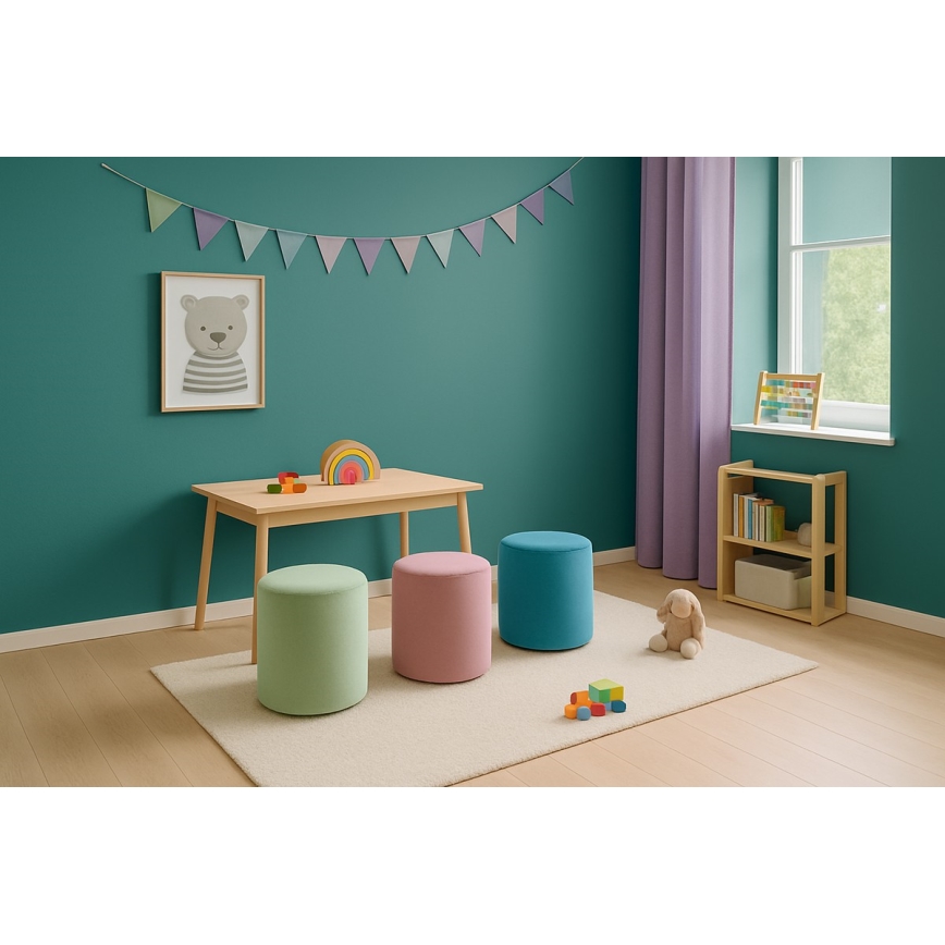 Taboret VEX, średnica 36 cm, jasnozielony