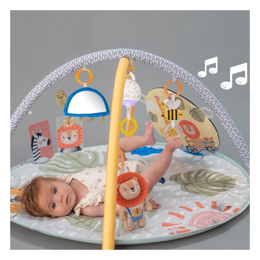 Taf Toys - Dziecięca mata do zabawy z trapezem sawanna 2xAAA