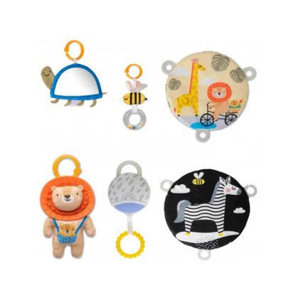 Taf Toys - Dziecięca mata do zabawy z trapezem sawanna 2xAAA