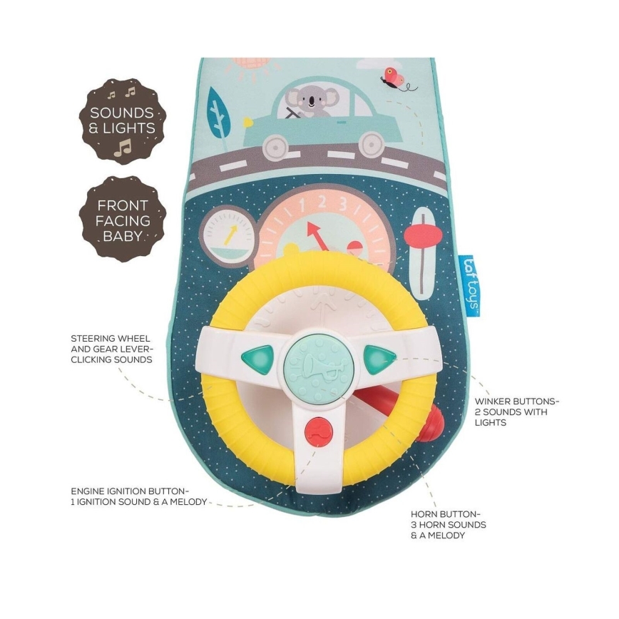 Taf Toys - Zawieszana kierownica do samochodu koala 2xAA