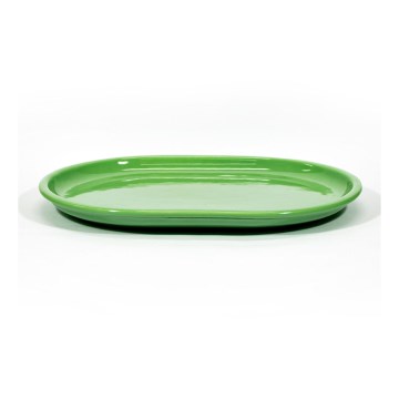 Talerz ceramiczny Libor owalny zielony