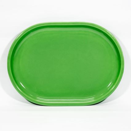 Talerz ceramiczny Libor owalny zielony