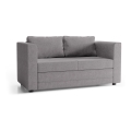 Tapicerowana rozkładana sofa dwuosobowa z podłokietnikami LAYLA szara