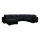 Tapicerowana, uniwersalna rozkładana sofa typu U YORK czarny/antracyt