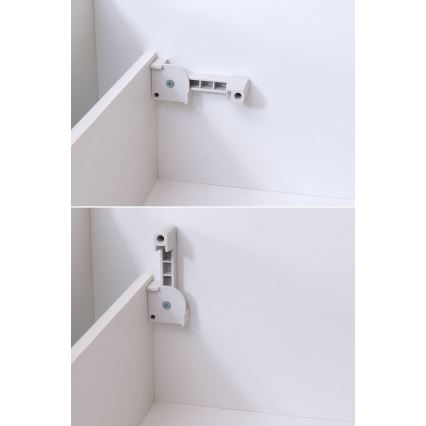 Tapicerowane łóżko ALIS 160 x 200 cm z materacem i pojemnikiem na pościel, brązowe