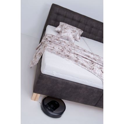 Tapicerowane łóżko z pojemnikiem bez materaca VIOLET 160x200 cm ciemnoszare