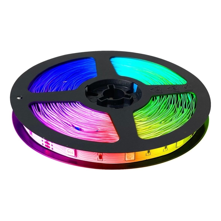 Taśma LED RGB ściemnialna/25,2W/230V 15 m + pilot