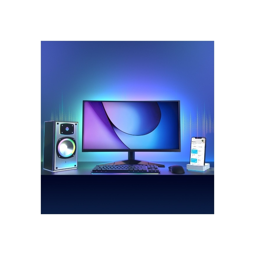 Taśma LED RGBW ściemnialna 5 m LED/20,5W/230V Wi-Fi