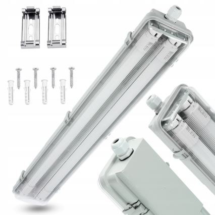 Techniczna oprawa świetlówkowa LED T8 2xG13/10W/230V 6000K 60 cm IP65 biała