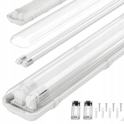 Techniczna oprawa świetlówkowa LED T8 2xG13/20W/230V 6500K 120 cm IP65 biała