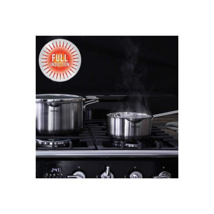Tefal - 10-częściowy zestaw garnków NORDICA ze stali nierdzewnej