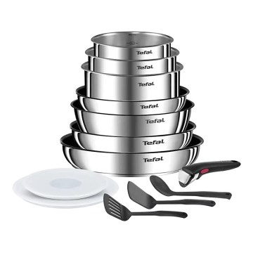 Tefal - 13-częściowy zestaw naczyń INGENIO EMOTION ze stali nierdzewnej