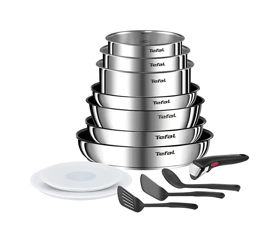 Tefal - 13-częściowy zestaw naczyń INGENIO EMOTION ze stali nierdzewnej