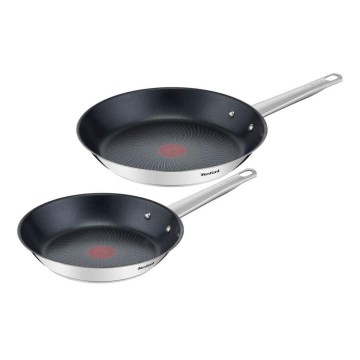 Tefal - 2-częściowy zestaw patelni COOK EAT 24/28 cm