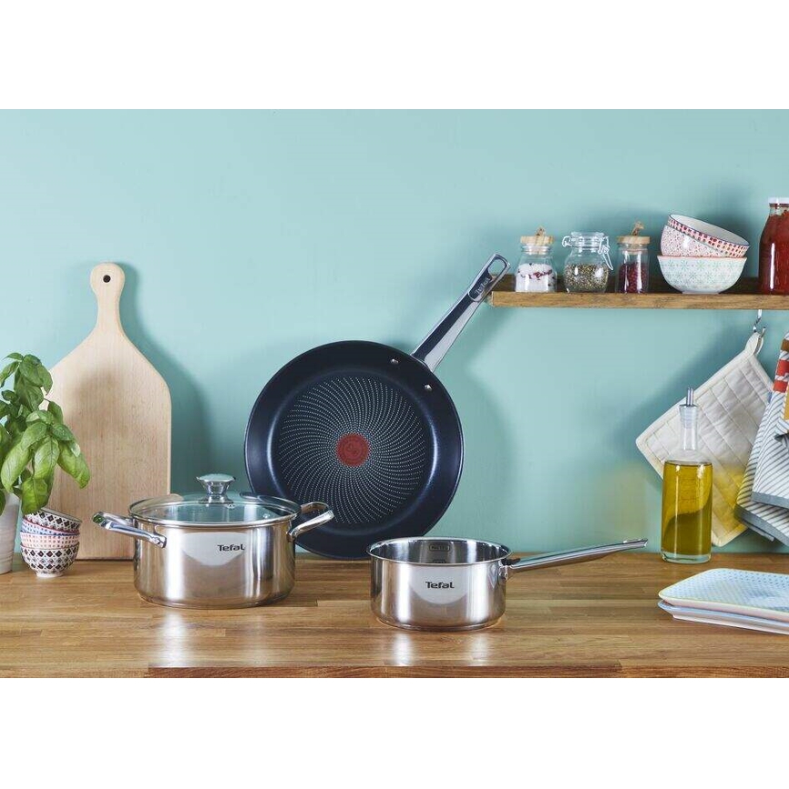 Tefal - 2-częściowy zestaw patelni COOK EAT 24/28 cm