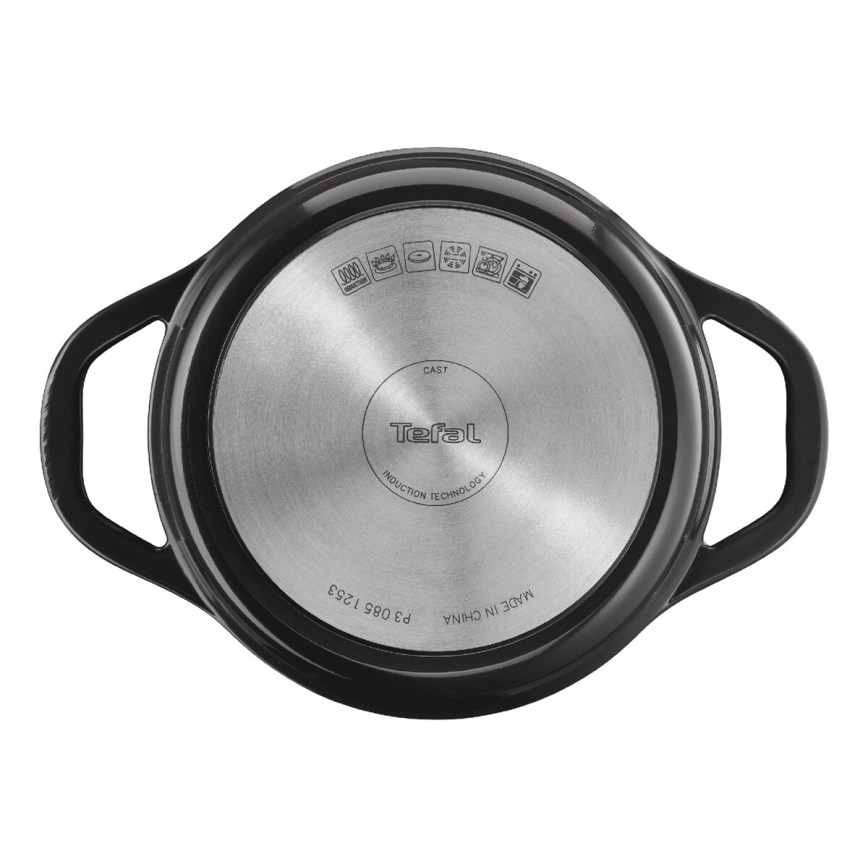 Tefal - Garnek z pokrywką AIR 20 cm antracyt