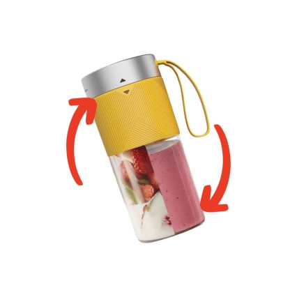 Tefal - Blender do smoothie BLENDFORCE 50W/5V 1200 mAh żółty