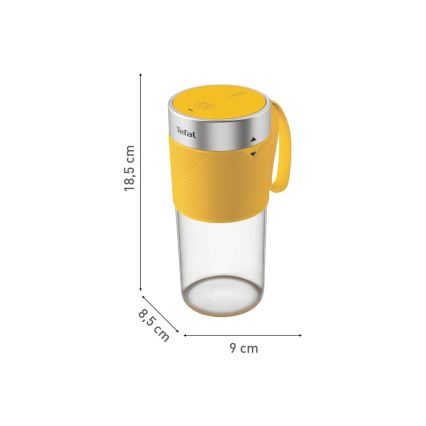 Tefal - Blender do smoothie BLENDFORCE 50W/5V 1200 mAh żółty